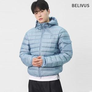 빌리버스 남성 간절기 데일리 핸드워머 아우터 덕다운 후드 경량패딩 BOAS006