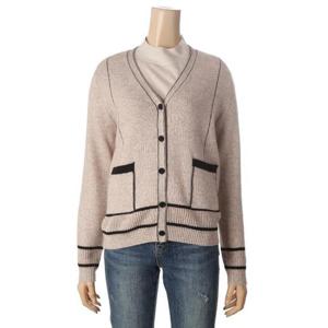 소고 세이브존05 울혼방 배색 브이넥 니트 가디건 TI4GA05