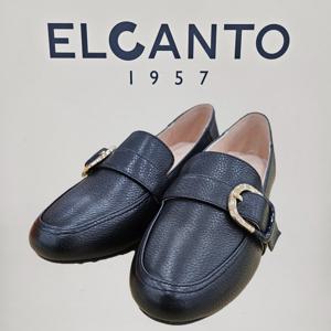 [엘칸토][엘칸토]여성 소가죽 버클장식 몰드로퍼 CWC43U613