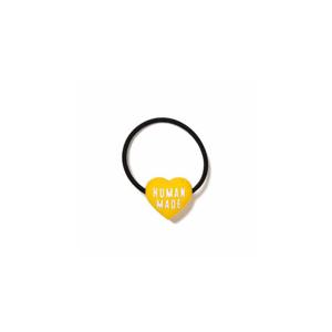 휴먼메이드 하트 로고 러버 헤어 밴드 옐로우 HM29GD153