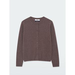 [유닛]캐시미어 베이직 크루넥 클로버 가디건 (UFKKCA45ZC-BROWN