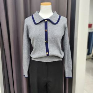 [포커스]골지 배색 카라니트_FS6A3KT3008