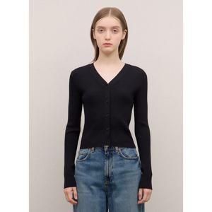 [시스티나]크롭기장 브이넥 긴팔 가디건-ASKCDO31040