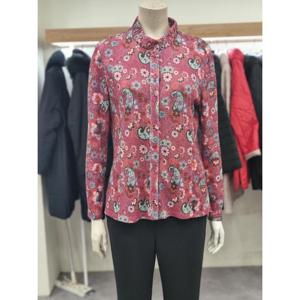 벨리시앙 세이브존07 프릴넥 플라워 블라우스 BL5130