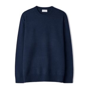 남자 로이 워셔블 모달 라운드 긴팔 니트티 SG-KN-Q027-네이비