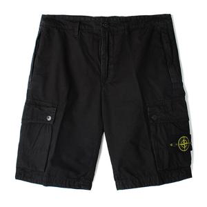 24SS 스톤 와펜 슬림 카고 반바지 블랙 8015L11WA A0129