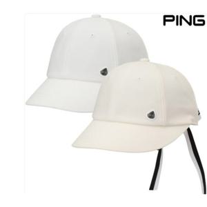 핑골프 양말증정 (121F1CP053-LI) 여성 로고 리본 와이드챙 볼캡