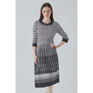 [요이츠]기하학 패턴 그라데이션 플리츠 원피스_YJ03WNPOP02