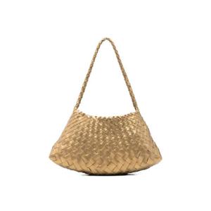 드래곤디퓨전 로잔나 우븐 레더 숄더 백 8943GLD