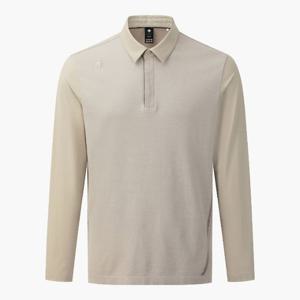 데상트골프티셔츠 VQA DR12MFKP27-BEGG 아크먼트(ACMT) 남성 니트 하이브리드 긴팔 티셔츠 / Beige