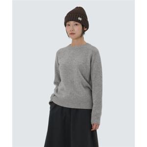 스노우피크 SNOWPEAK APPAREL 캐시미어 블랜드 여성 세미크롭 니트 맨투맨 (S25WWFHT73) Melange Gray S25WWFHT73MG 337591