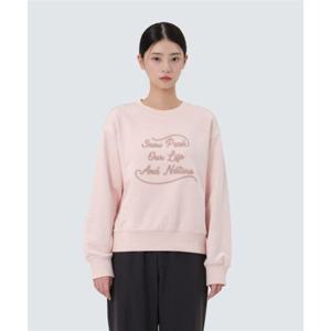 스노우피크 SNOWPEAK APPAREL 여성 레터링 세미크롭 맨투맨 (S25FWFHT63) Light Pink S25FWFHT63LP 337807