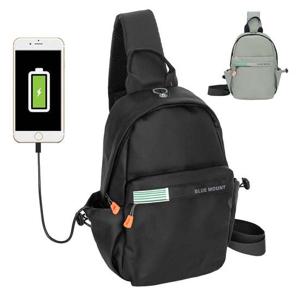 TY9002 블루마운트 생활방수 USB 충전 슬링백