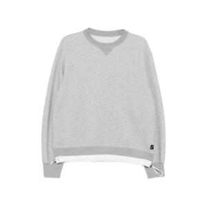 사카이 로고 패치 스웨트셔츠 SCM327LGRAY