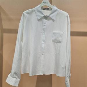 라티움 HC34 봄 구김덜한부드러운깔끔한 루즈핏무지남방셔츠 T2613bl24