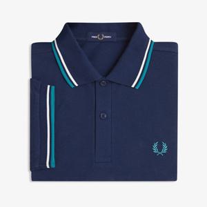 [공식] [M3600] 트윈 팁 프레드페리 셔츠 - 테니스블루/스노우화이트/딥민트 AFPM2613600-86A