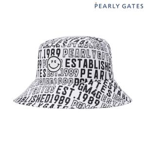 파리게이츠  여성 스마일 자수 로고 패턴 버킷햇 521F1CP382 BJ