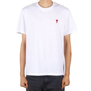 아미 26SS 남성 하트로고 반팔티 화이트 BFUTS035 724 100