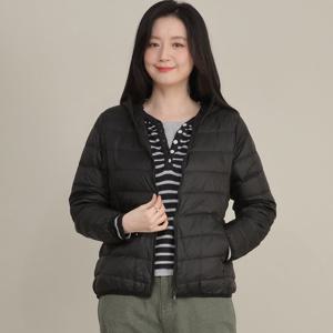 애비뉴투지 엄마옷 데일리 후드 경량 오리털 봄 가을 초겨울 숏 패딩 J11514