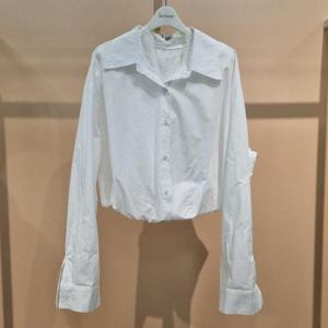 라티움 HC34 봄 밑단배딩처리 루즈핏 숏짧은남방셔츠 T2613bl27