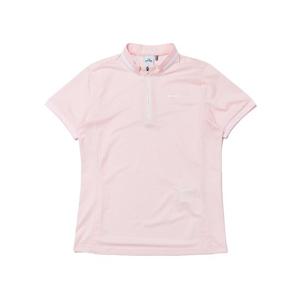 [아이더 (행사)]POP 와플 여성 반팔 짚업 티셔츠 (PALE PINK) DWM23281_D9