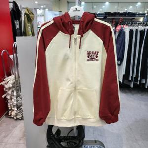 에어워크주니어 sh06 쿠션지 두줄 배색 후드집업 R261G0552A