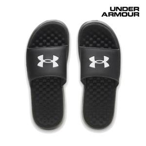 [언더아머(백)]남성 쿠셔닝 슬리퍼 UA 이그나이트 프로 8 픽스드 스트랩 슬라이더 6010383-004