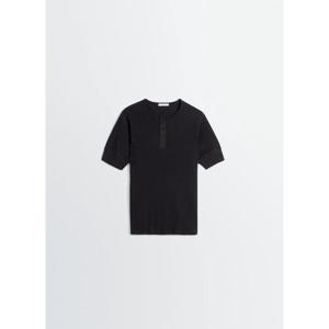 르메르 저지 헨리넥 탑 TS0007 LJ1030 999 BLACK DOM