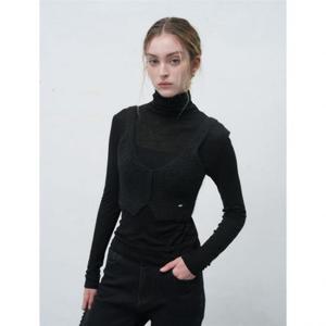 제너럴아이디어 소프트 울 터틀넥 티셔츠 [BLACK] WBE4L01520 383513