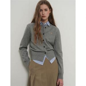 제너럴아이디어 에센셜 크루넥 가디건 [GREY] WBD3L04501 383351