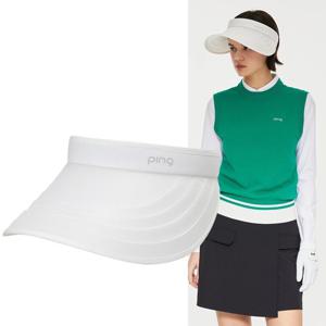 [핑]여성 층 포인트 썬바이저 121E1CP059_WH_CJ