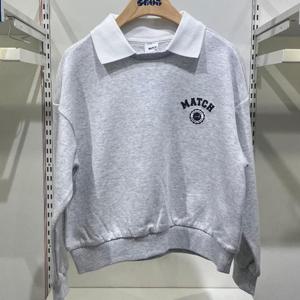 에스핏 HC21 오버핏 카라  맨투맨 SJZ101FKYT01