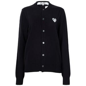 꼼데가르송 25FW 블랙 하트 로고 울 카디건 AX-N061-051-1