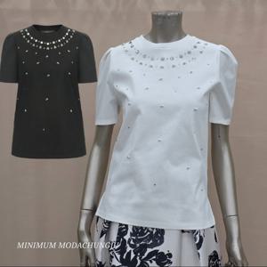 [미니멈]MD 벌룬 소매 비즈 티셔츠 MD MYBAJI4300 Z_CJ