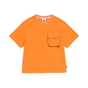 [내셔널지오그래픽키즈]K262UTS860 어드벤처 에어로벤트 우븐 반팔 티셔츠 ORANGE