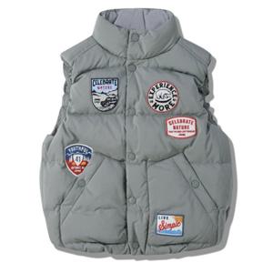 [지프키즈]25신상남여공용   와펜 다운 베스트KQ4JPU622 US