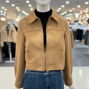 SOUP sh06 이프유 스웨이드 크롭 집업 점퍼 ACRLET1