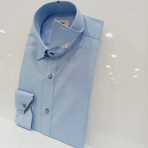 [레노마셔츠]슬림핏/폴리 스판 긴소매 와이셔츠 ROSSL1500 BU_US