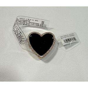 [크록스] 10011084 금빛의 블랙 하트 지비츠