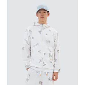 스노우피크 SNOWPEAK APPAREL [ X 헤르시] 그래픽 바람막이 (S25MMWWB36) White S25MMWWB36WH 338383