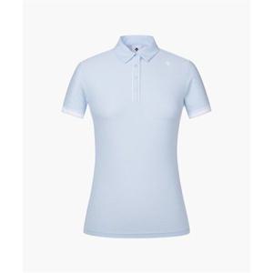 데상트 GOLF 여성 멜란지 카라 반팔티셔츠 (DP22WFTS46) DP22WFTS46_LBLG 280028