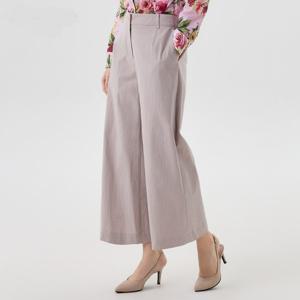 [비꼴리끄(여성)]면 뒷밴딩 세미 와이드 팬츠 B262WS1020