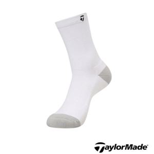 [테일러메이드] 테일러메이드 어패럴 골프 양말 AS61605 100 남성 로고 자가드 배색 장목 양말(18CM)  미끄럼방지 실리콘 TMAS61