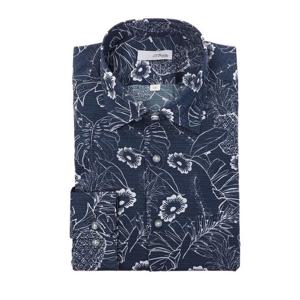 [에스티듀퐁(셔츠)]여름 긴팔 빅플라워 프린트 캐쥬얼셔츠 SE6SM11LS126SNY