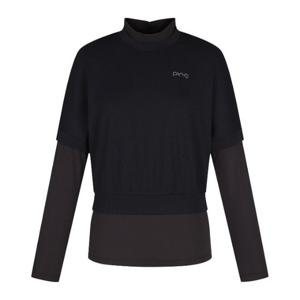 핑골프웨어 NQC 121D3TR251_BK 여성 레이어드 반목 긴팔 티셔츠