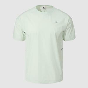 [르꼬끄] 남녀공용 러닝 에어리 루즈핏 반팔 피스테 QR223EWT41 WHITE MINT QR223EWT41