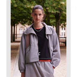 르꼬끄 여성 에뚜왈 우븐 루즈핏 스텐넥 자켓 그레이QP322OJK81 408837