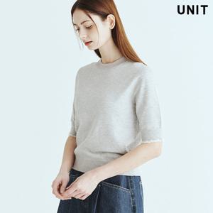[유닛] 멜란지그레이 모데나 니트 크루넥 풀오버 UFLKCN216N-78