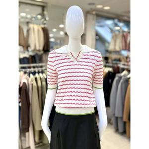 조이너스 세이브존01 브이넥 카라 스트라이프 니트 JAEU5WSL320