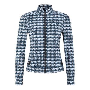 M 파리게이츠골프자켓 NQC 521E2TF508_TQ 여성 바니 패턴 스트레치 집업 티셔츠